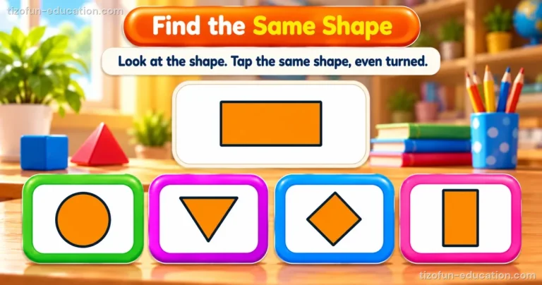 Kindergarten Math — Find the same shape