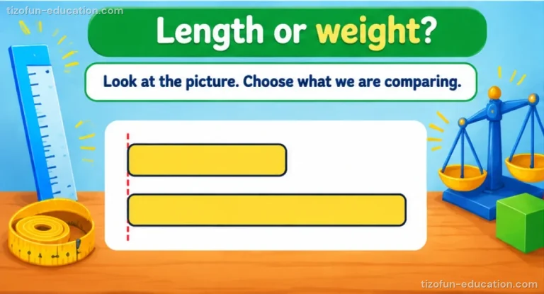 Kindergarten Math — Length or weight?