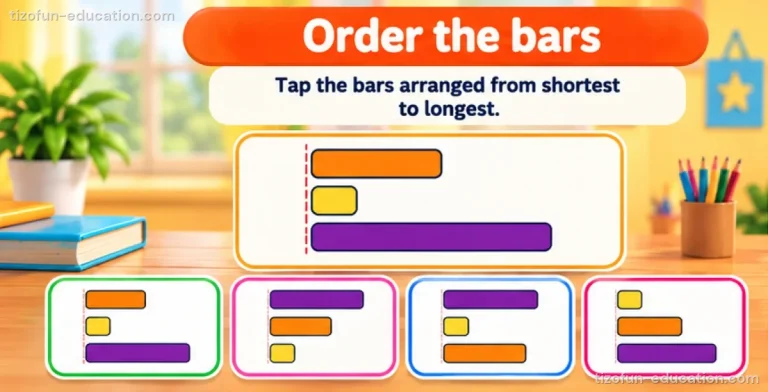 Kindergarten Math — Put the strips in order