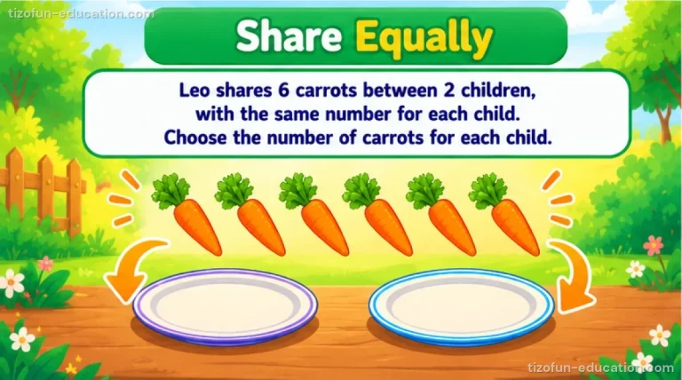 Kindergarten Math — Sharing equally
