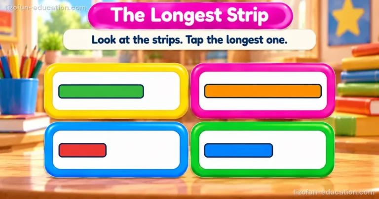 Kindergarten Math — The longest strip
