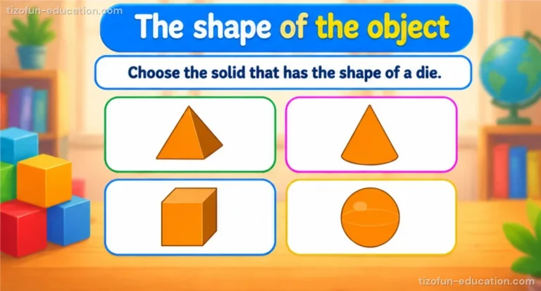 Kindergarten Math — The shape of the object
