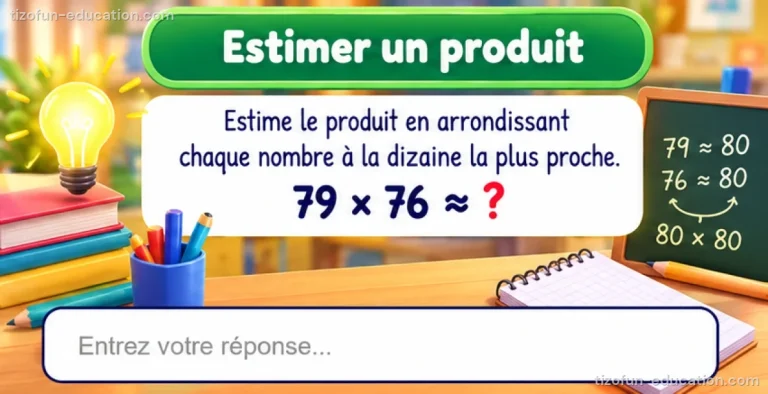 Maths CM1-CM2 — Estimer un produit