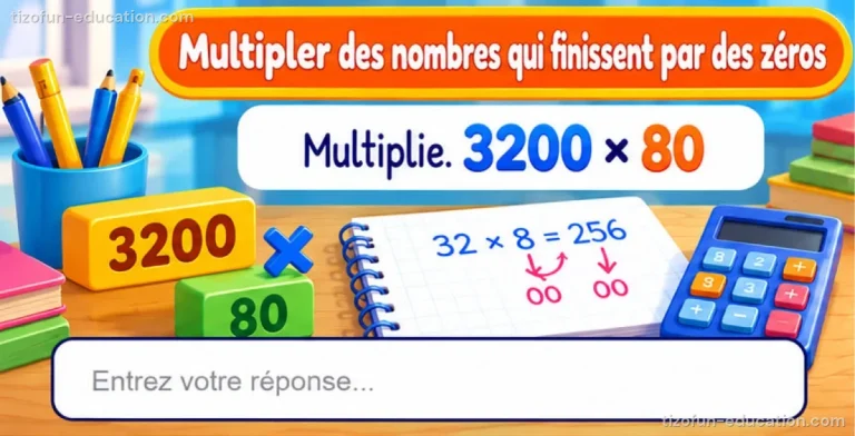 Maths CM1-CM2 — Multiplier des nombres qui finissent par des zéros