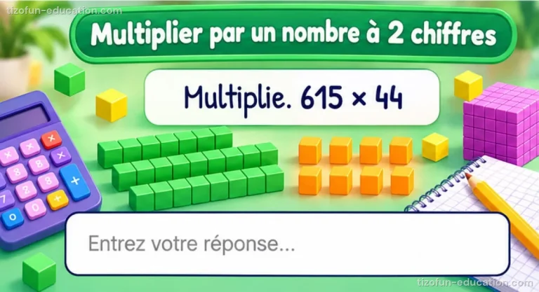 Maths CM1-CM2 — Multiplier par un nombre à 2 chiffres