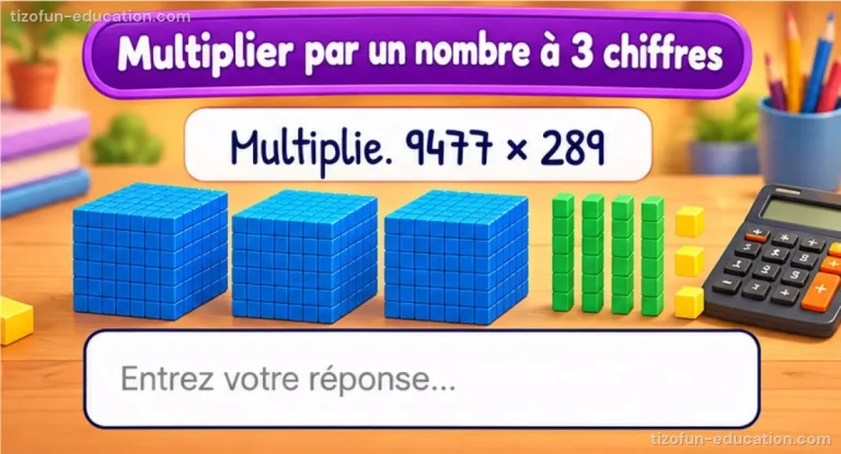 Maths CM1-CM2 — Multiplier par un nombre à 3 chiffres