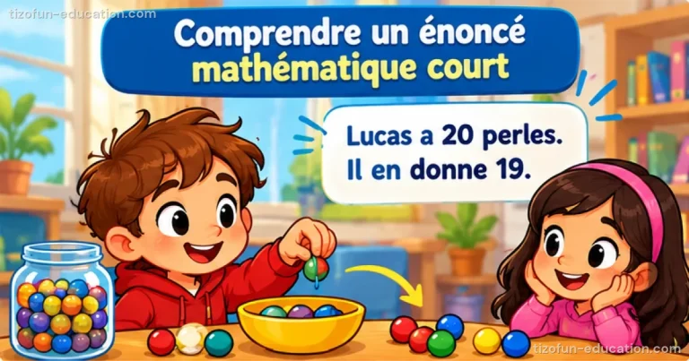 Mathématiques CP-CE1 — Comprendre un énoncé mathématique court