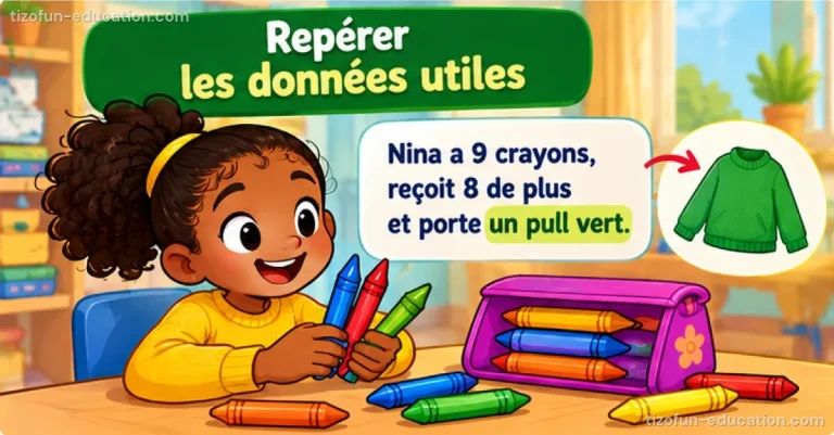 Mathématiques CP-CE1 — Repérer les données utiles