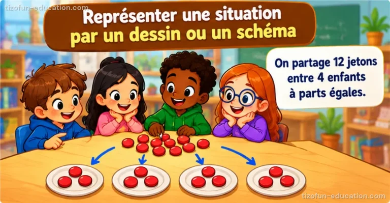 Mathématiques CP-CE1 — Représenter une situation par un dessin ou un schéma