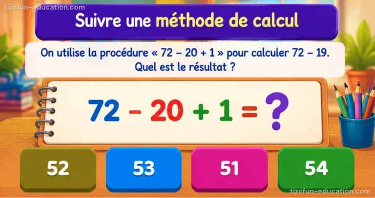 Mathématiques CP-CE2 — Suivre une méthode de calcul