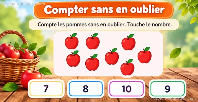 Mathématiques maternelle — Compter sans en oublier