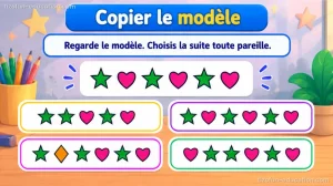 Mathématiques maternelle — Copier le modèle