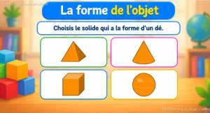 Mathématiques maternelle — La forme de l’objet