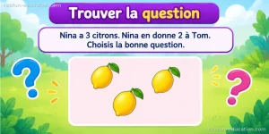 Mathématiques maternelle — Trouver la question