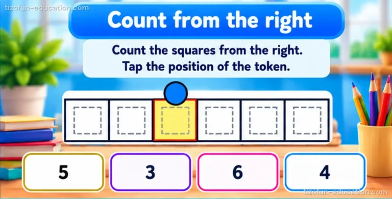 Pre-K & Kindergarten Math — Count from the right