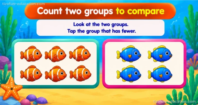 Pre-K & Kindergarten Math — Count two groups to compare them