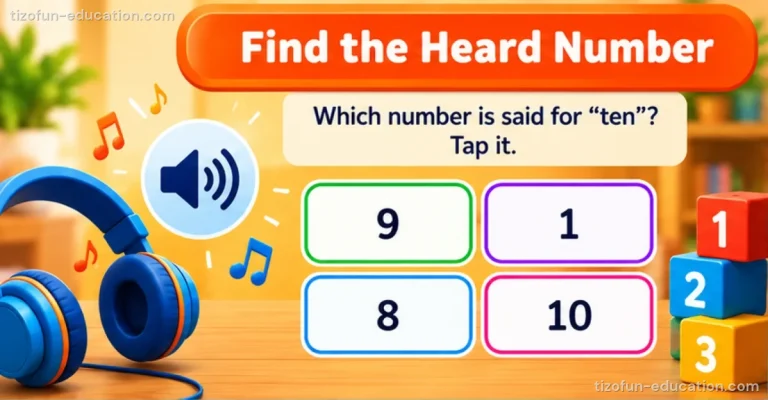 Pre-K & Kindergarten Math — Find the number you hear
