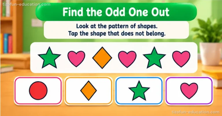 Pre-K & Kindergarten Math — Find the odd one out