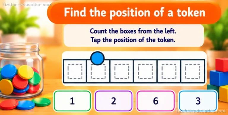 Pre-K & Kindergarten Math — Find the place of a counter
