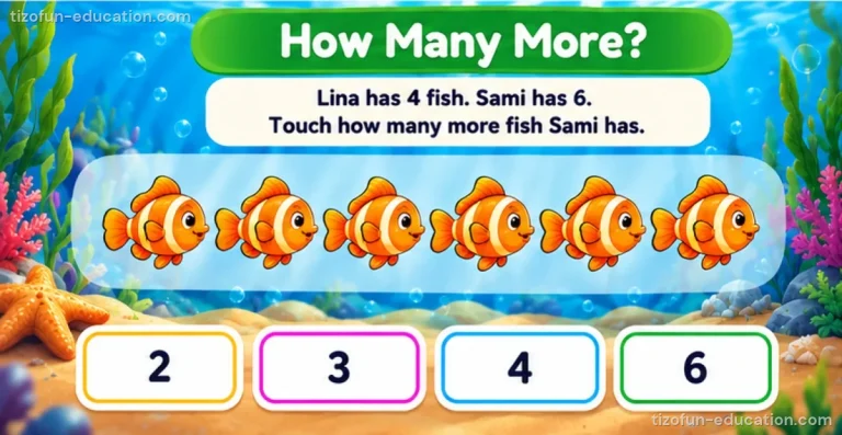 Pre-K & Kindergarten Math — How many more?