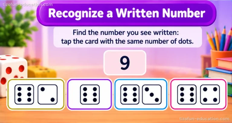 Pre-K & Kindergarten Math — Recognize a written number