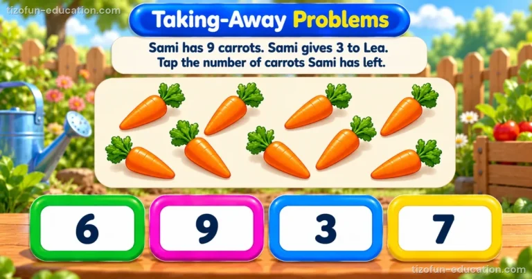 Pre-K & Kindergarten Math — Taking-away problems